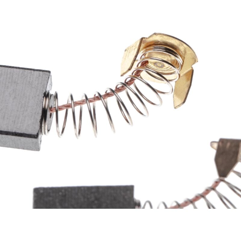 Vhbw - 2x Kohlebürste 6,5 x 13,5 x 17 mm kompatibel mit Makita 5016NB, 5100BR, 5014B, 5012B, 5016B, 5014NB Elektrowerkzeug - 24mm Feder