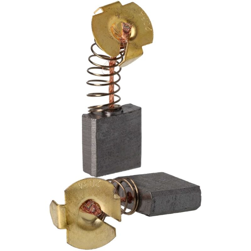 Vhbw - 2x Kohlebürste 7 x 18 x 16 mm kompatibel mit Makita 4112HS, 9027S, 9029S, 9037, 9039, 9047S, 9049S, 9057S Elektrowerkzeug