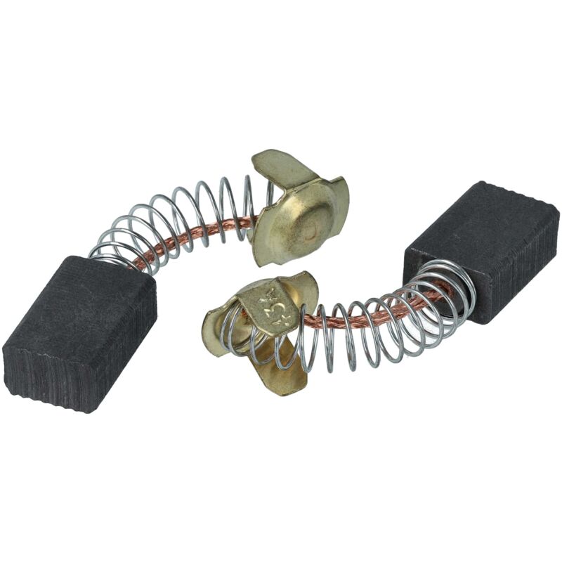 Vhbw - 2x Kohlebürste 7 x 11 x 17 mm Ersatz für Hitachi 999-043 für Elektrowerkzeug + Feder