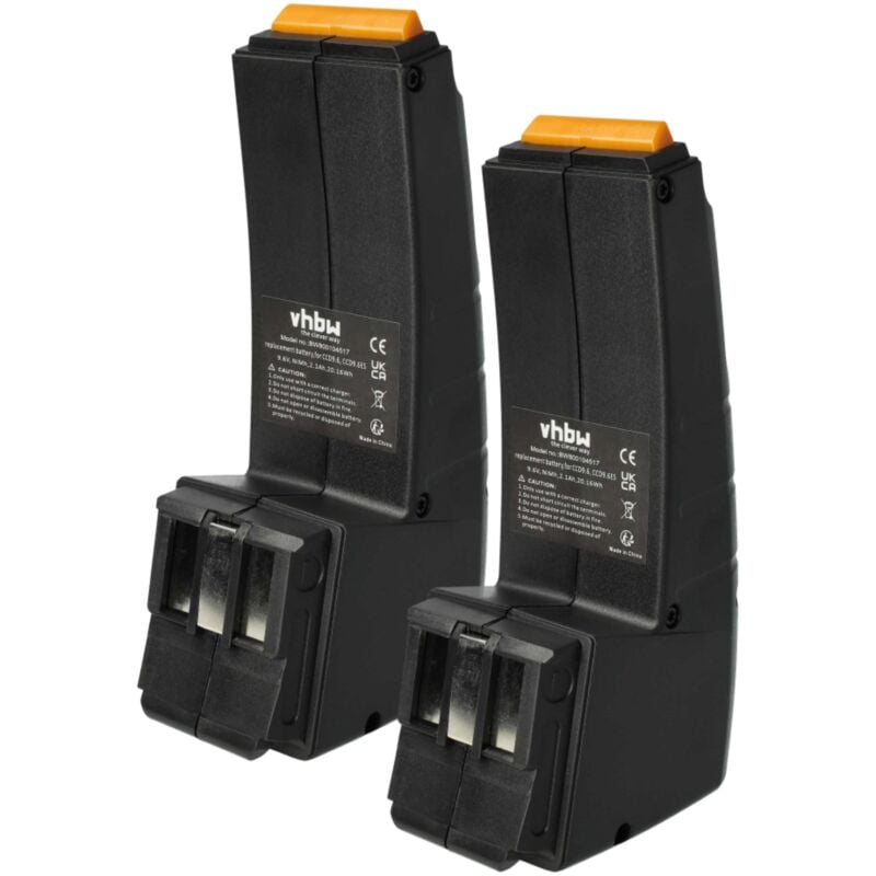 Vhbw - 2x Akku kompatibel mit Festo Festool FSP-488437, FSP-489257, FSP-486828, FSP-487512, BPH9.6C Werkzeug (2100 mAh, NiMH, 9,6 v)