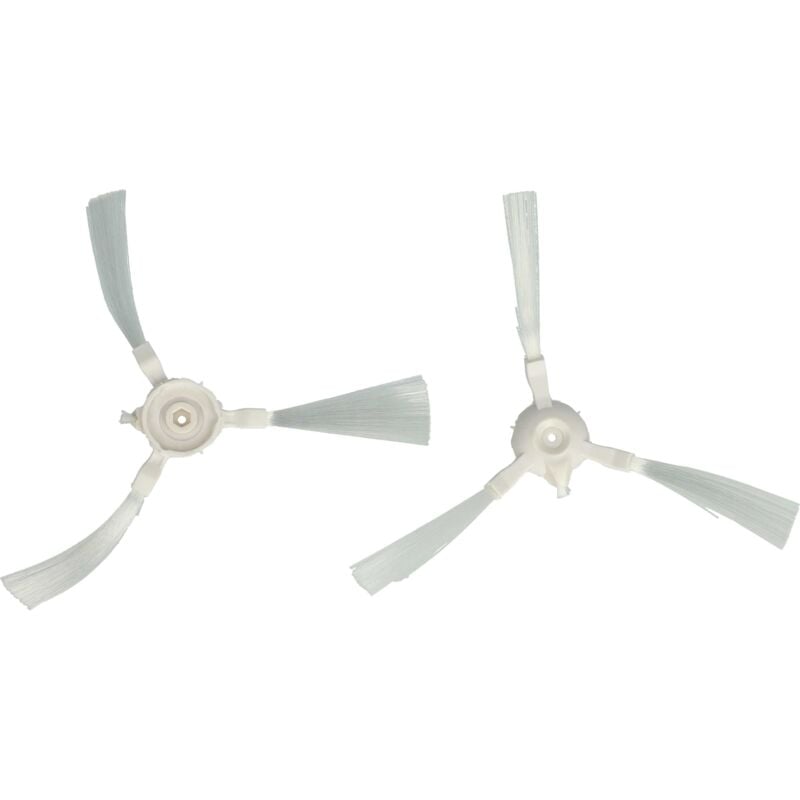 2x Seitenbürste kompatibel mit Rowenta X-plorer Serie 45 RR8227 Saugroboter - Reinigungsbürsten Set, weiß - Vhbw