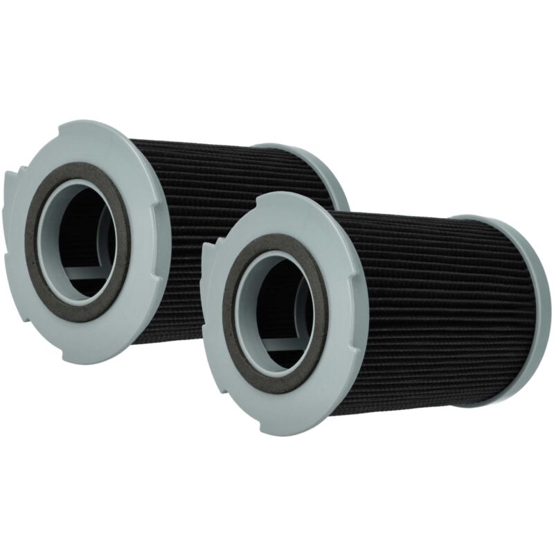 vhbw 2x Staubsaugerfilter kompatibel mit LG VC-7050 HTC, VC-7050, VC-7040, VC-7040 NT 831049, VC-70500 HT Staubsauger - HEPA-Filter Schwarz Grau