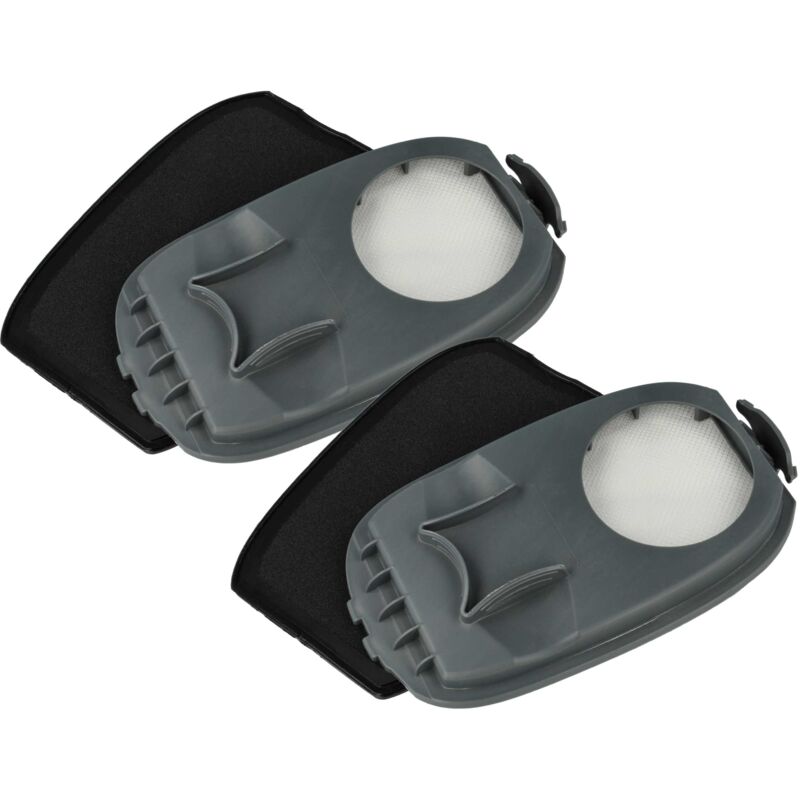 vhbw 2x Staubsaugerfilter kompatibel mit Philips XW9465 Staubsauger, Waschsauger - HEPA-Filter Schwarz Grau Weiß