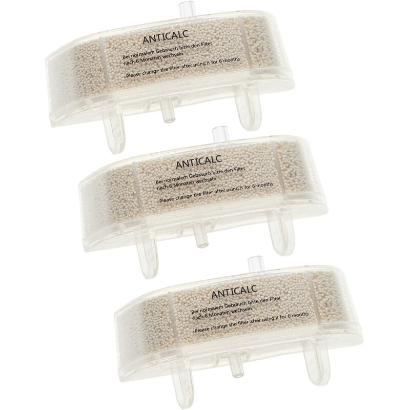 3x Anti-Kalk-Kassette kompatibel mit Rowenta Steam Power RY6555WH / 4Q0, RY6557 Dampfreiniger - Vhbw