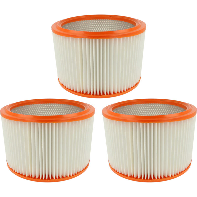 3x Lamellenfilter kompatibel mit Protool Festool vcp 450 e-l, vcp 450 e-m, vcp 700 e-l, vcp 700 e-m Handstaubsauger - Vhbw