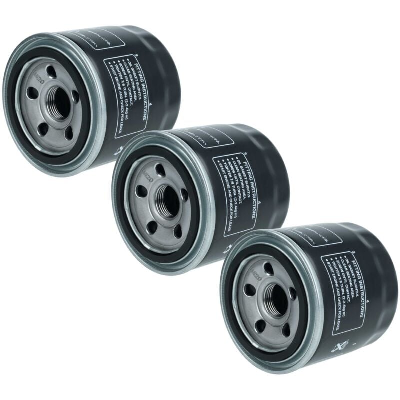 Vhbw - 3x Ölfilter kompatibel mit Caterpillar 120-0664, 1146934 Traktoren Bagger-Motoren Kompaktlader