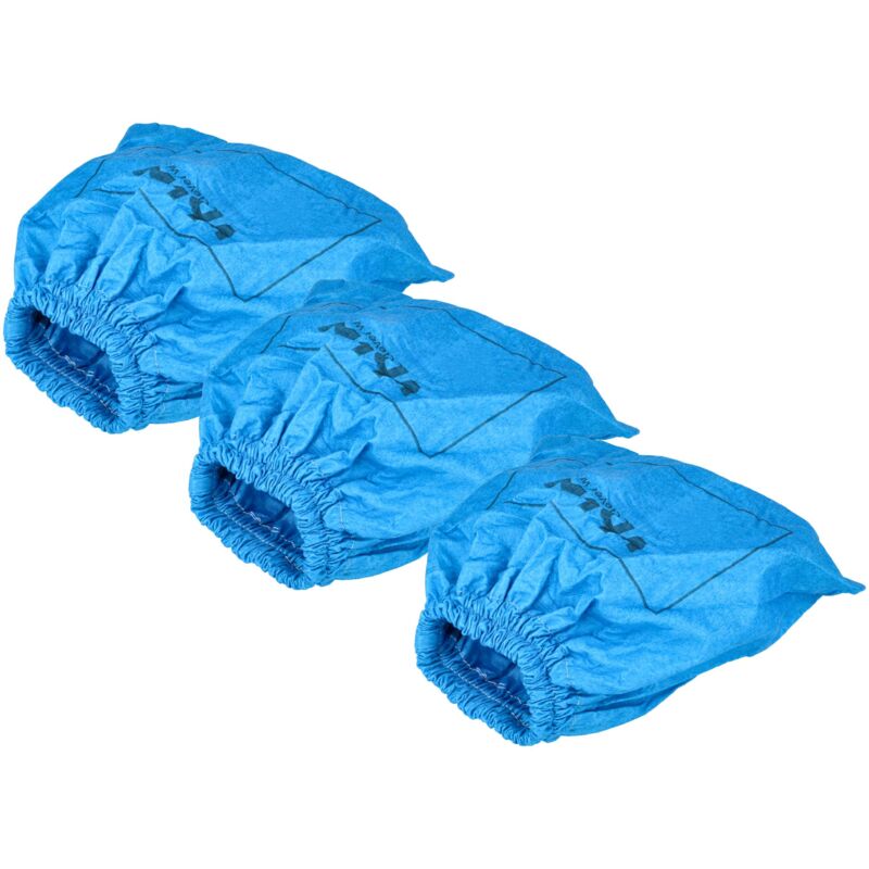 3x Textilfilter kompatibel mit Alco tns 2002 Staubsauger, Nass-/Trockensauger - Stoffbeutel, Abwaschbar Blau - Vhbw