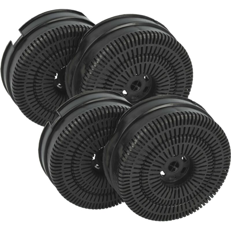 vhbw 4x Aktivkohlefilter kompatibel mit Elica ELITE 14 LUX BL/A/50, ELITE 14 LUX BL/A/60, ELITE 14 LUX BL/A/90 Dunstabzugshaube