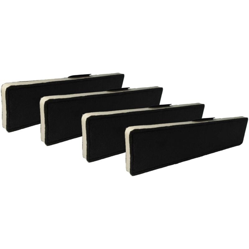 4x Aktivkohlefilter kompatibel mit Miele aura edition 6000 / edst, 6000 / hvbr, 6000 / brws Dunstabzugshaube - 43 x 10 x 2 cm - Vhbw