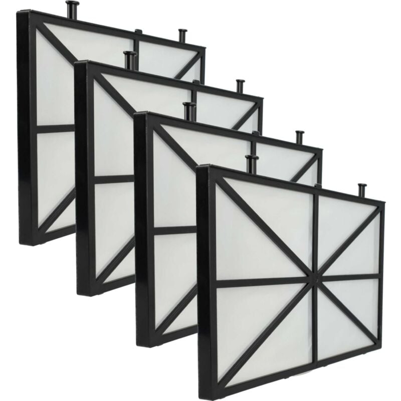 4x Filterpad kompatibel mit Dolphin Pulit E55, E90, E80, E70 Poolsauger, Poolroboter - Feinfilter, 26,5 x 15,8 x 1,1 cm - Vhbw