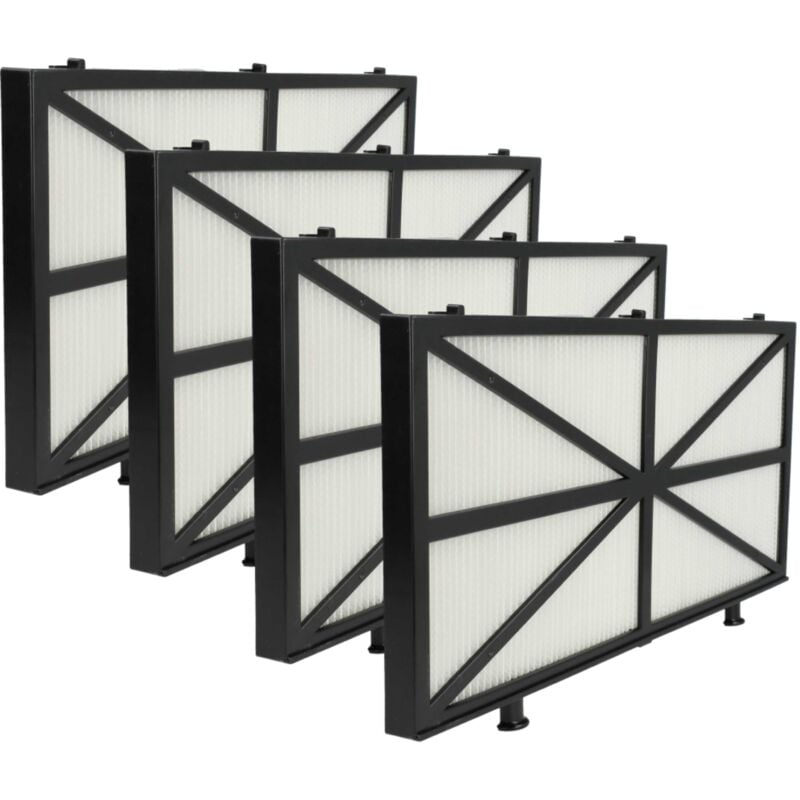 4x Filterpad kompatibel mit Dolphin Quest, Thunder 10 Poolsauger, Poolroboter - Feinfilter, 27,7 x 13,3 x 1,3 cm - Vhbw