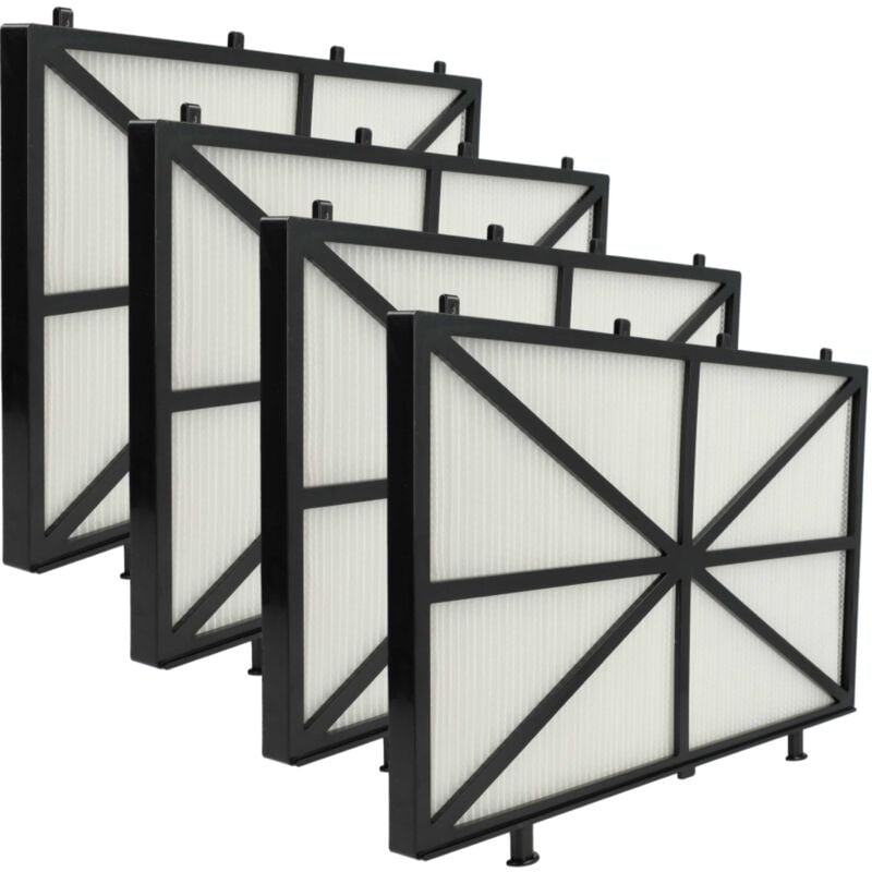 4x H11 Filterpad kompatibel mit Dolphin Acuarius R5, R4, R6 Poolsauger, Poolroboter - Feinfilter, 26,5 x 15,8 x 1,1 cm - Vhbw