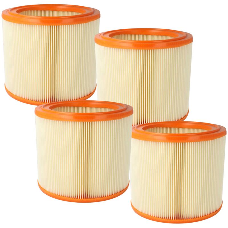 4x Lamellenfilter kompatibel mit WAP-Alto sq 650-1M, sq 650-3M, sq 690-3M/B1, sq 691-9M/B1 Handstaubsauger - Vhbw