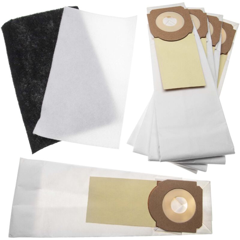 7-tlg. Filter + Beutel (Papier) Set kompatibel mit Hoover Athyss AS70 AS10011, AS70 AS15011, AS70 AS20011, AS70 AS25011 Staubsauger - Vhbw