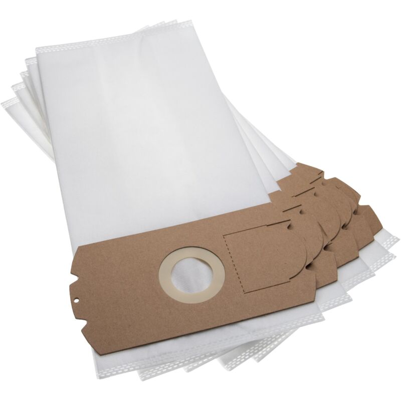 5x Staubsaugerbeutel kompatibel mit Bosch Kolibri 1400 e Staubsauger - Mikrovlies, 39cm x 18cm, Weiß - Vhbw