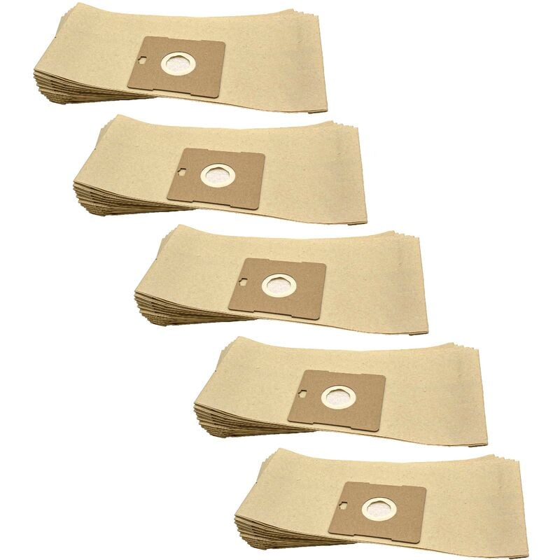50x Staubsaugerbeutel kompatibel mit Support Plus Dual System, Power Dragon 2000, SP-BSS-2000-TD Staubsauger - Papier, 35cm x 16cm - Vhbw