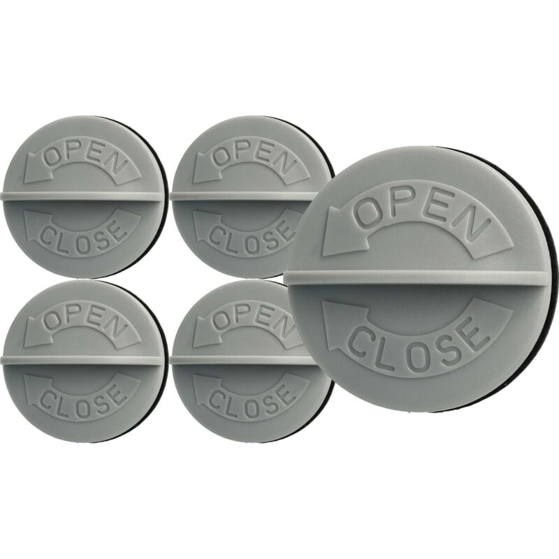 vhbw 5x Patronenfilter Verschlussschraube kompatibel mit Kärcher SE 4001 Waschsauger, SE 4002 Waschsauger, SE 4002 Staubsauger Grau Weiß