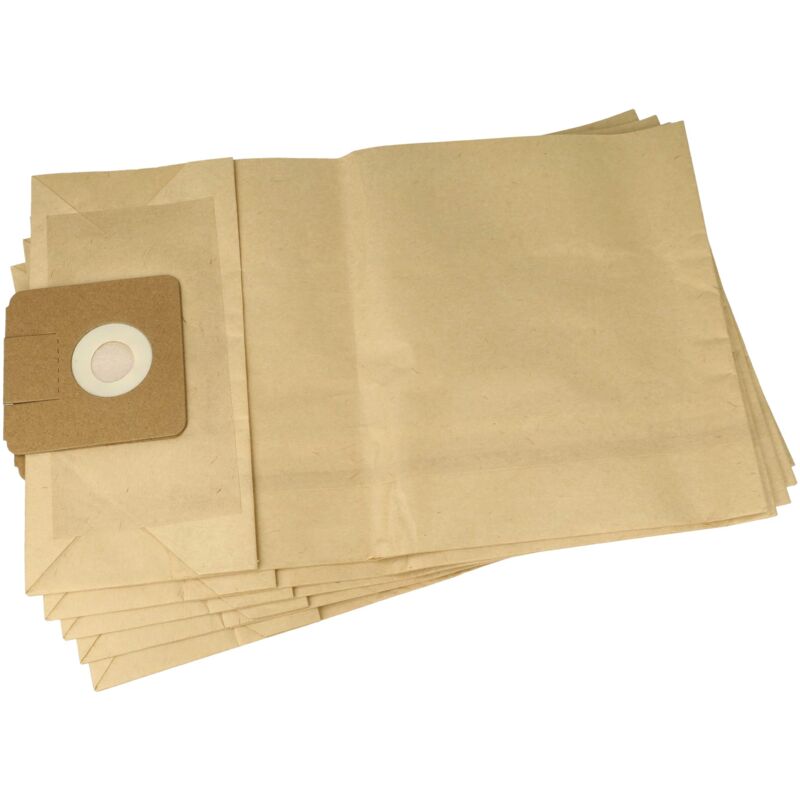 5x Staubbeutel kompatibel mit Igefa cf S10, cf S10 Plus Staubsauger - Filterpapier, ta 1, 40cm x 24cm braun - Vhbw