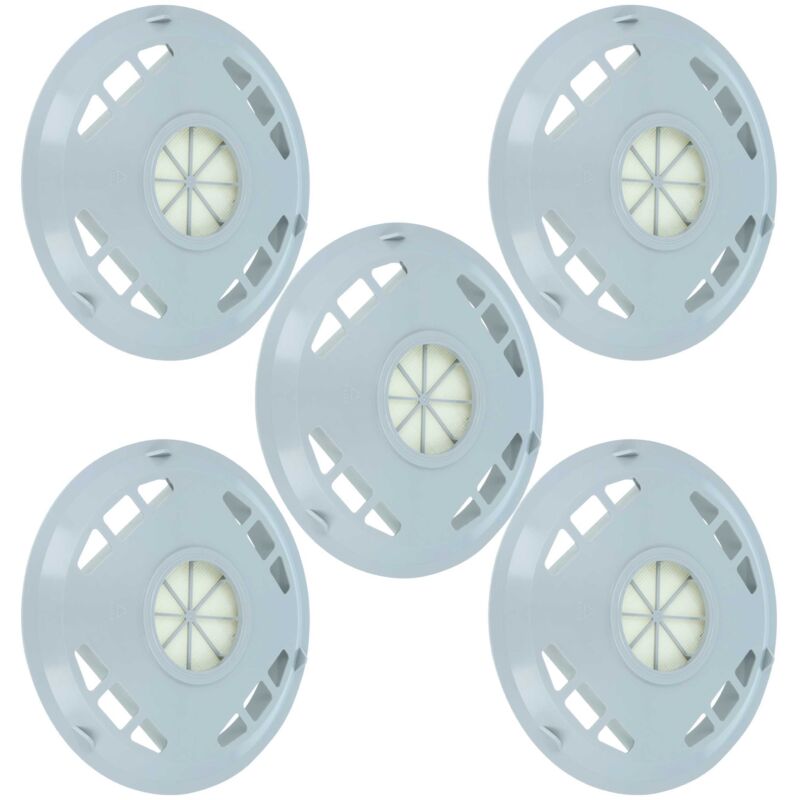 5x Staubsaugerfilter kompatibel mit Electrolux z 951 Pro, z 950, z 970, z 955, z 990, z 951 Staubsauger - HEPA-Filter Grau Weiß - Vhbw