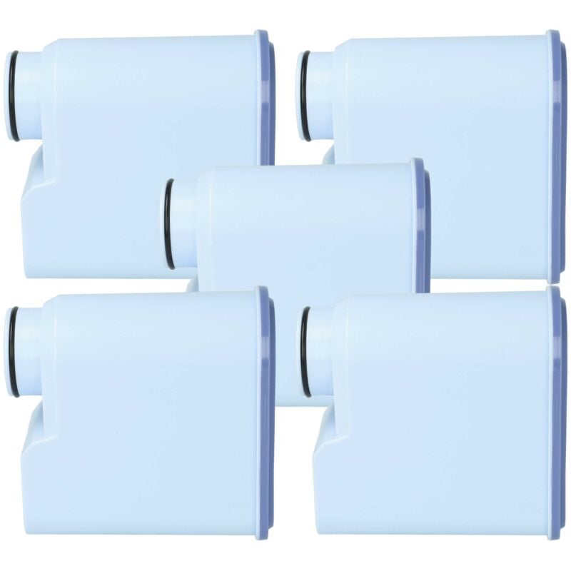 Vhbw - 5x Wasserfilter Filter kompatibel mit Saeco GranBaristo HD8978/01 Kaffeevollautomat, Espressomaschine Hellblau