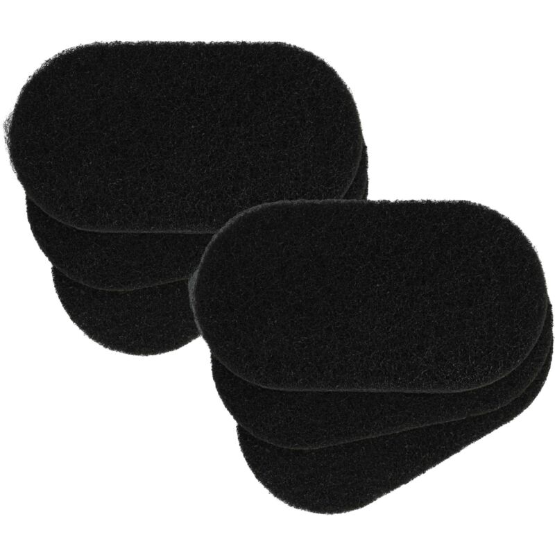 Vhbw - 6x Aktivkohle-Filter kompatibel mit Seb FR4000, FR402, FR402100/12A, FR401, FR401900/12, Fryn Twist Fritteuse - 6,5 x 9,1 x 0,9 cm