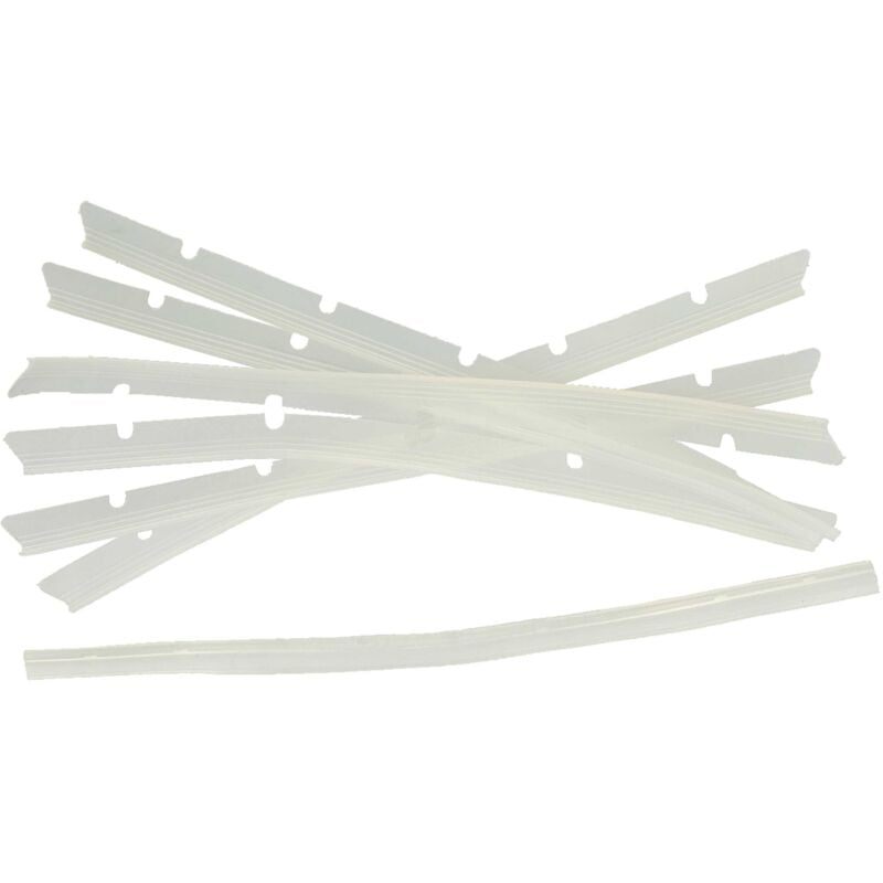 Vhbw - 6x Gummilippen kompatibel mit Neato Botvac D75 Saugroboter - Austausch-Lamellen Set inkl. Abzieher, transparent