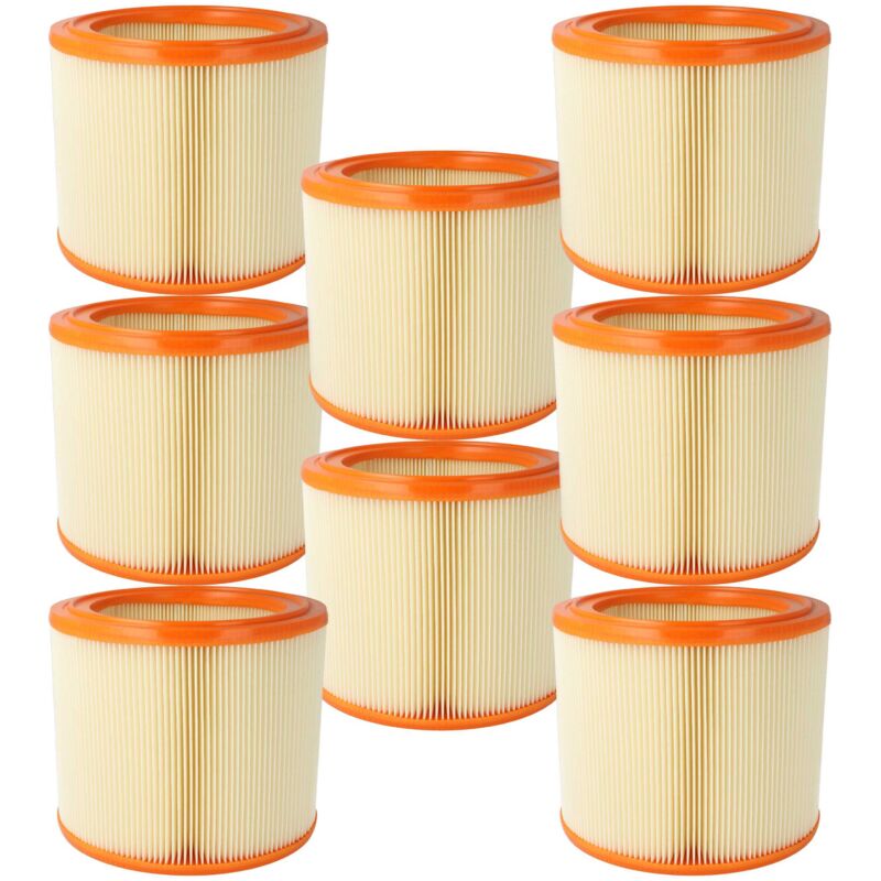 vhbw 8x Lamellenfilter kompatibel mit WAP-Alto SQ 650-1M, SQ 650-3M, SQ 690-3M/B1, SQ 691-9M/B1 Handstaubsauger