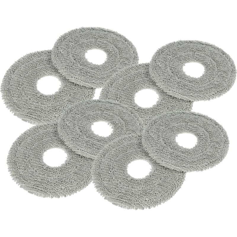 Vhbw - 8x Wischtuch kompatibel mit Dreame L40 Ultra Wischroboter, Putzroboter - Mopptuch, Wischmopp-Pad - Mikrofaser-Pad