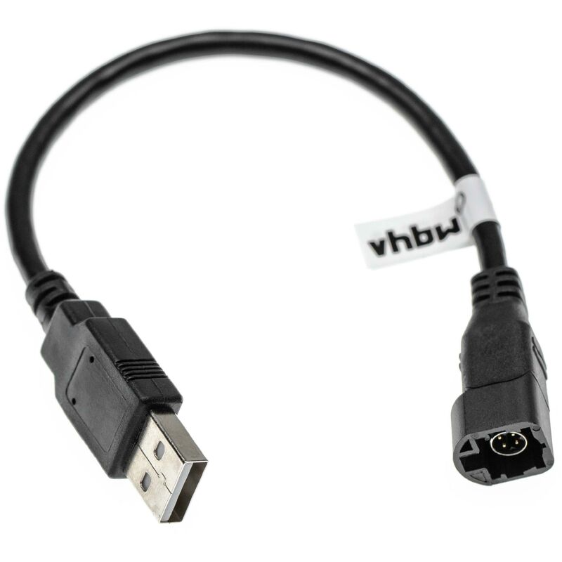 Vhbw - Adapterkabel kompatibel mit vw Touran 5T (2015+), Touran gp (2006+) Auto, Fahrzeug - 4 Pin Autoradio Buchse auf usb a Stecker