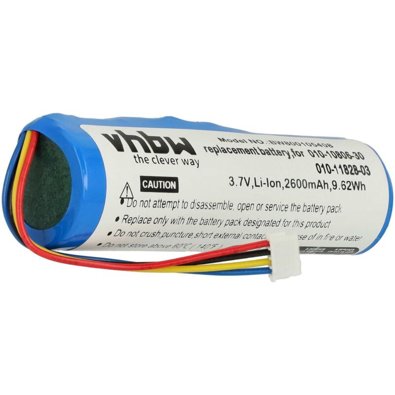 Vhbw - Akku kompatibel mit Garmin GAA003, GAA002, Alpha 100, T5, Alpha, GAA004, T5X, DC50 Hundehalsband Hunde-Trainer (2600 mAh, 3,7 v, Li-Ion)