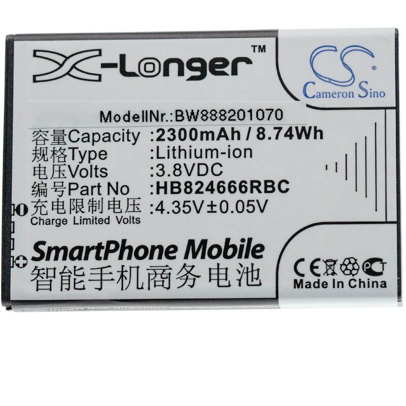 Vhbw - Akku Ersatz für Huawei HB824666RBC, HWBBJ1 für Router Modem Hotspots (2300 mAh, 3,8 v, Li-Ion)