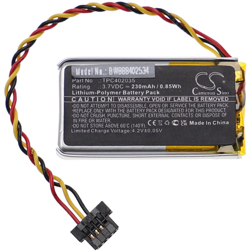 Vhbw - Akku Ersatz für Mio TPC402035 für Dashcam (230mAh, 3,7V, Li-Polymer)