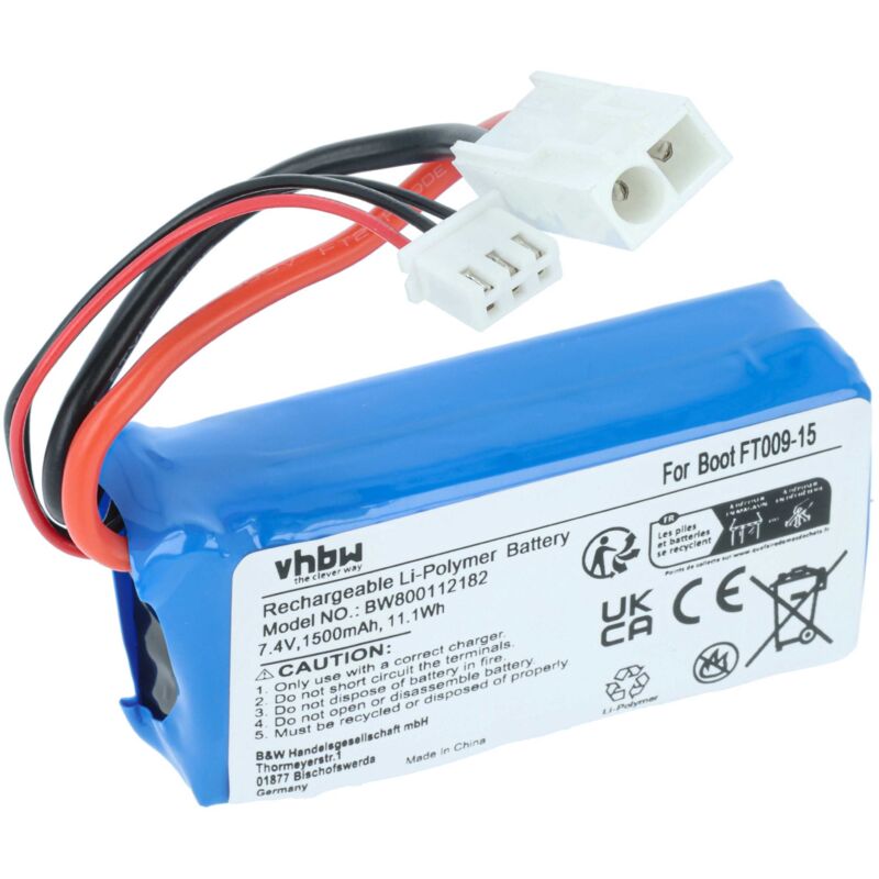 vhbw Akku Ersatz für Revell 44140 für Modellbau (1500mAh, 7,4V, Li-Polymer)