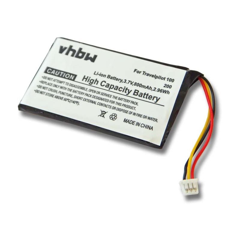 Vhbw - Akku Ersatz für Blaupunkt 423450AJ1S1PMX für gps Navigation Navi (800mAh, 3,7V, Li-Ion)
