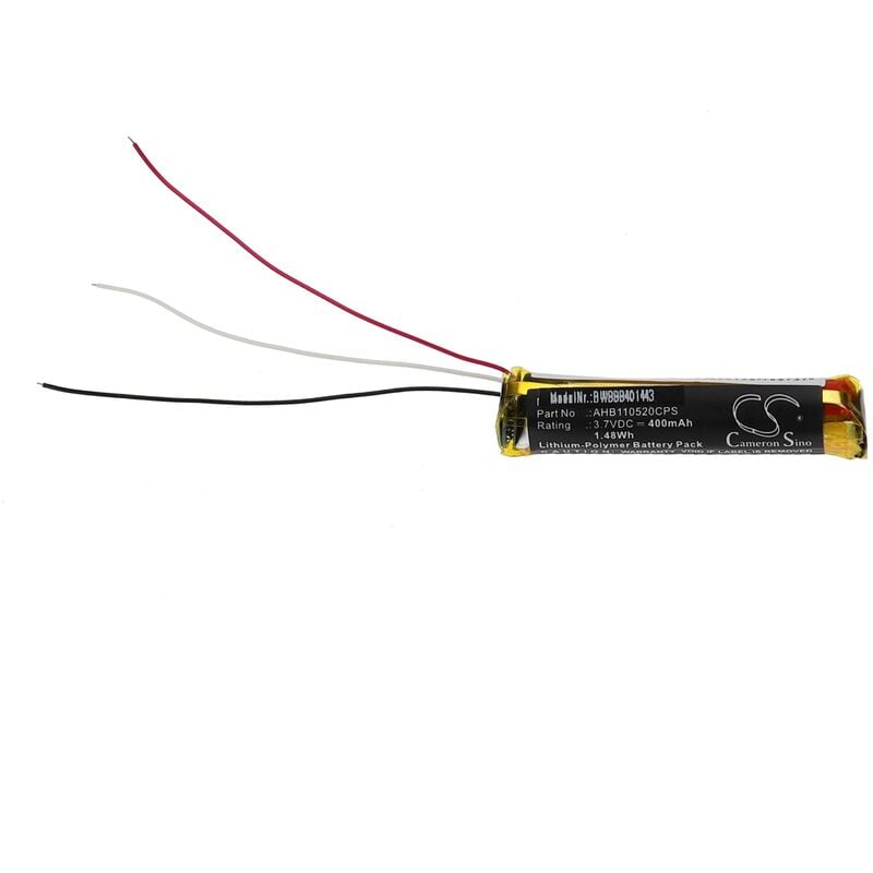 Vhbw - Akku kompatibel mit Bose QuietComfort 35 ii, 35, 45 Wireless Headset Kopfhörer (400 mAh, 3,7 v, Li-Polymer)