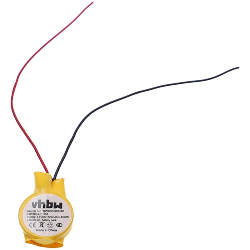 Vhbw - Akku Ersatz für Bose CP1654, LIR1654 für Wireless Headset Kopfhörer (120mAh, 3,7V, Li-Ion)