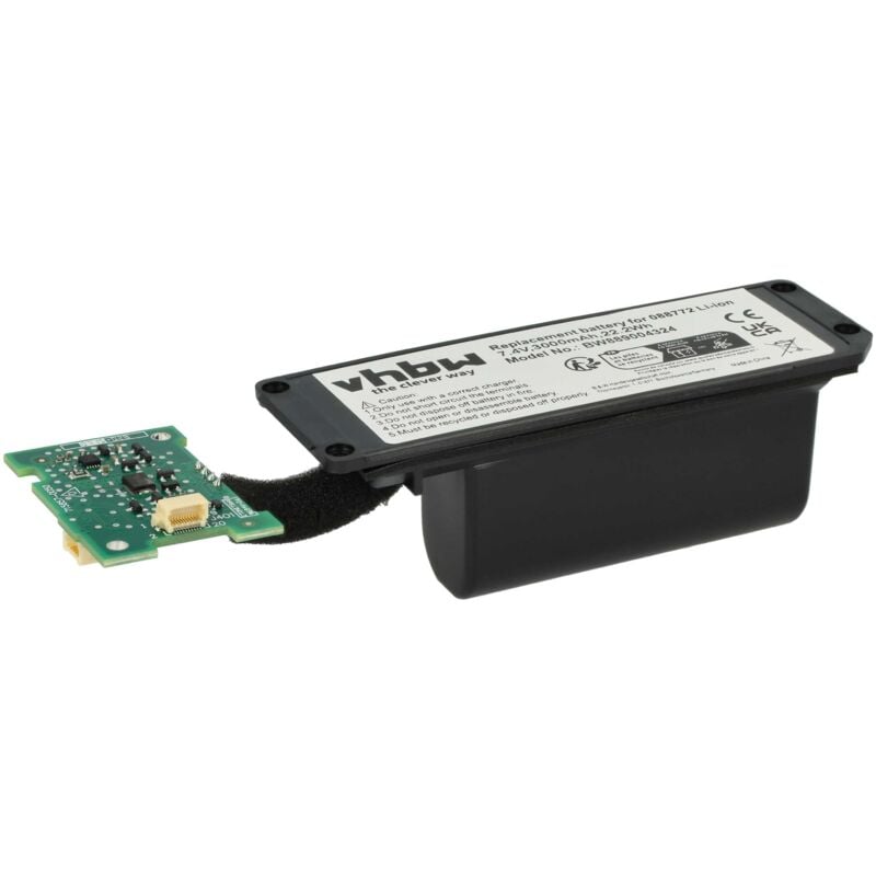Akku Ersatz für Bose 088789, 088772, 080841 für Lautsprecher Boxen Speaker - Inkl. Leiterplatte (3000 mAh, 7,4 v, Li-Ion) - Vhbw