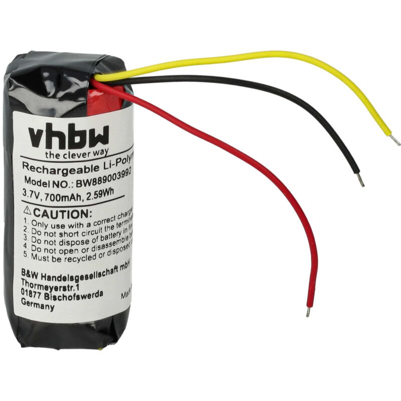Vhbw - Akku Ersatz für Bose NTA3522 für Wireless Headset Kopfhörer (700 mAh, 3,7 v, Li-Polymer)