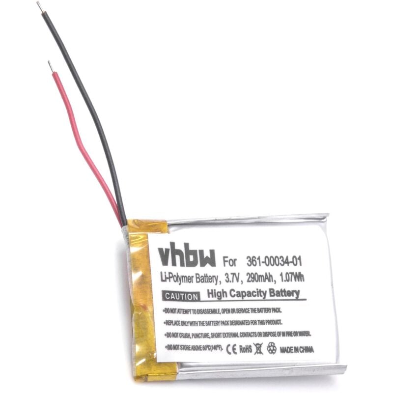 Vhbw - Akku Ersatz für Garmin 361-00034-01 für gps Navigation Navi (290 mAh, 3,7 v, Li-Ion)