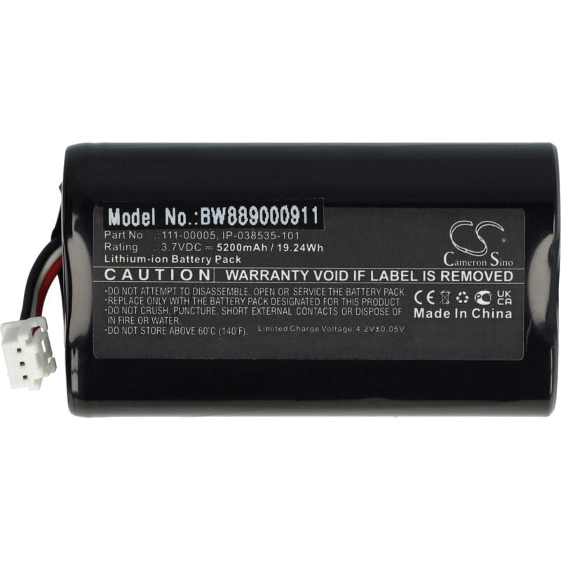 Vhbw - Akku Ersatz für Sonos 111-00005, IP-038535-101 für Lautsprecher Boxen Speaker (5200 mAh, 3,7 v, Li-Ion)