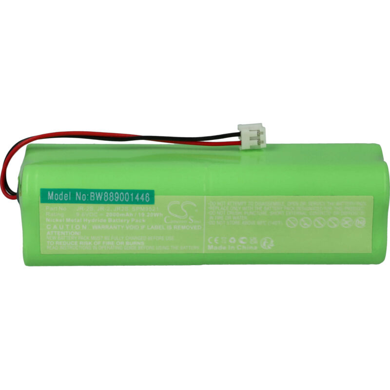 Vhbw - Akku Ersatz für Spektrum JR-2, JR-2S, jr-a, JR2, JR2S, JRPB5011, SPM9521 für Drohne Controller (2000 mAh, 9,6 v, NiMH)