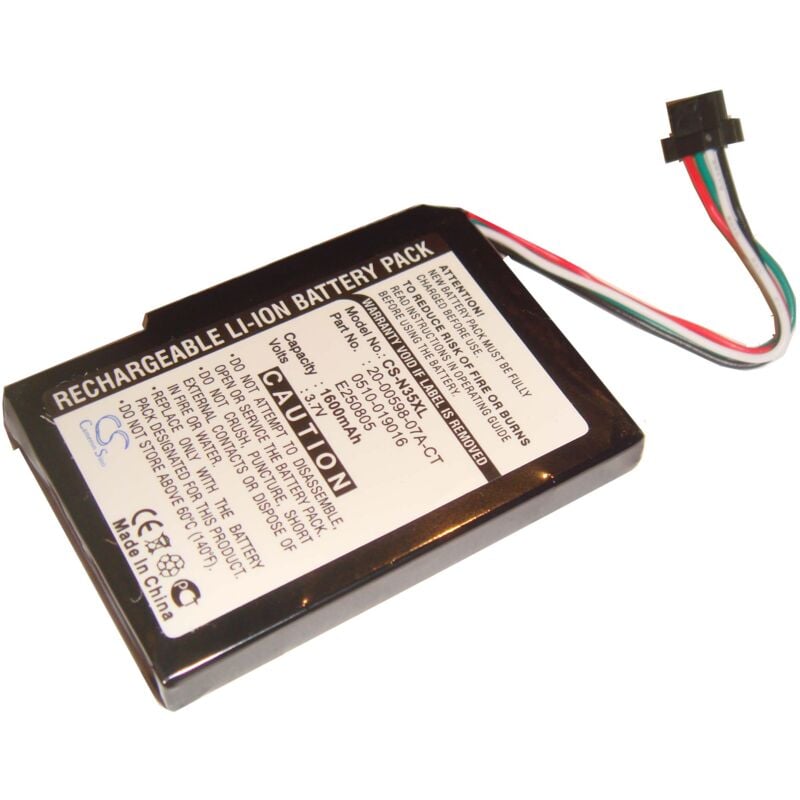 Vhbw - Akku kompatibel mit Airis NC05, NC05A gps Navigation Navi (1600 mAh, 3,7 v, Li-Ion)