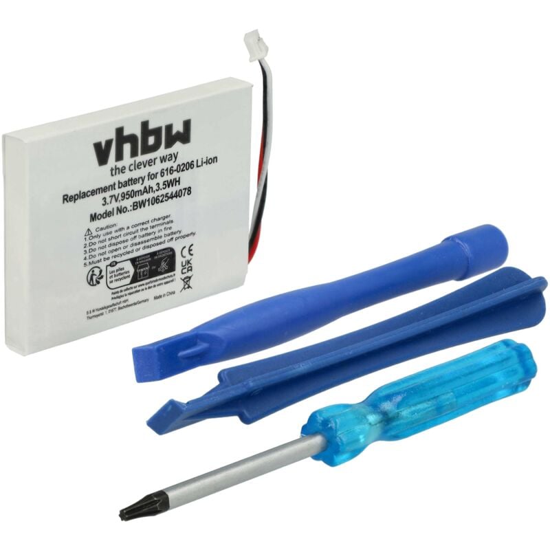 Vhbw - Akku kompatibel mit Apple iPod Photo M9585J/A, M9585KH/A, M9585CH/A, M9585FE/A MP3-Player Musik Player (900 mAh, 3,7 v, Li-Ion)