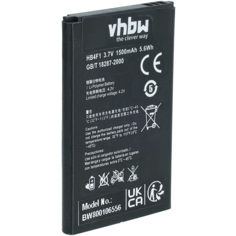Vhbw - Akku kompatibel mit at&t Huawei Impulse 4G Router Modem Hotspots (1500mAh, 3,7V, Li-Ion)