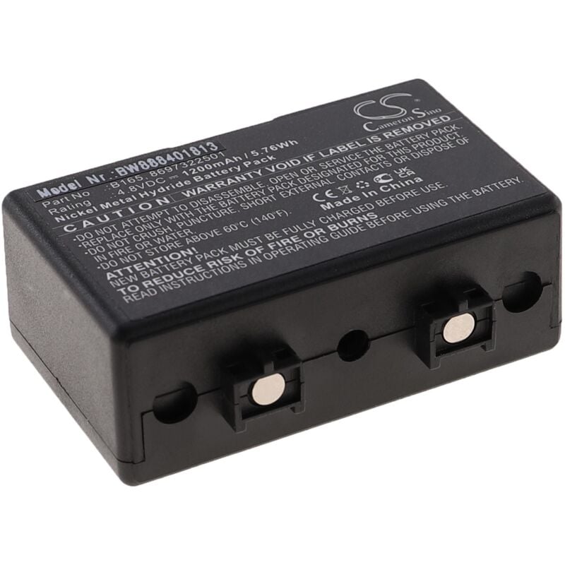 Vhbw - Akku kompatibel mit Bosch HFE-165, HFE-455, HFE-85, hfg Funkgerät, Walkie Talkie (1200mAh, 4,8V, NiMH)