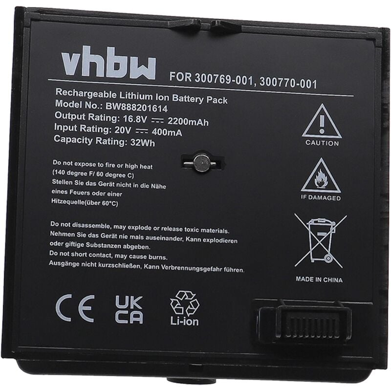 Vhbw - Akku kompatibel mit Bose Soundlink Air Lautsprecher Boxen Speaker (2200mAh, 16,8V, Li-Ion)