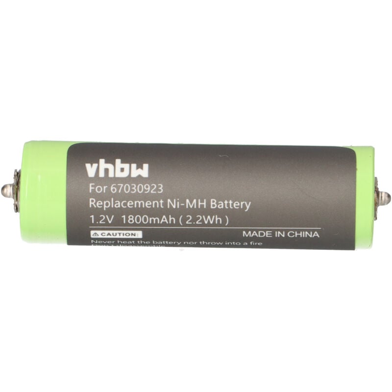 Vhbw - Akku kompatibel mit Braun 150, 195s, 3000, 3000BT, 300BT, 3010BT, 3010s, 3020 Rasierer Haarschneider (1800mAh, 1,2V, NiMH)