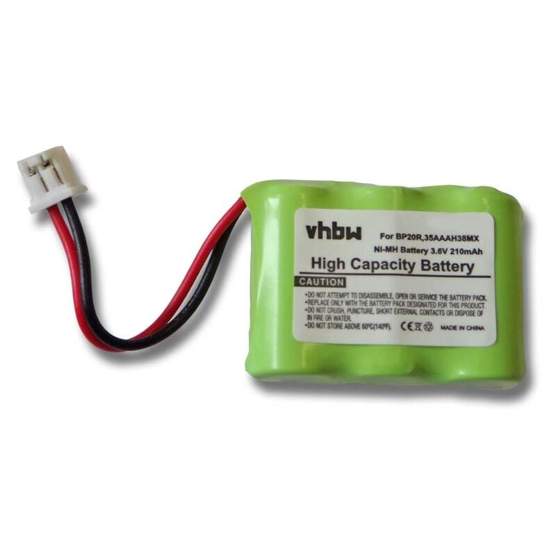 Vhbw - Akku kompatibel mit Dogtra Receiver 200NCP, Receiver 202NCP, Receiver 280NCP Hundehalsband Hunde-Trainer (210mAh, 3,6V, NiMH)