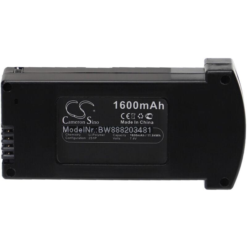 Vhbw - Akku kompatibel mit Eachine E520, E520S Drohne Multicopter Quadrocopter (1600 mAh, 7,4 v, Li-Polymer)