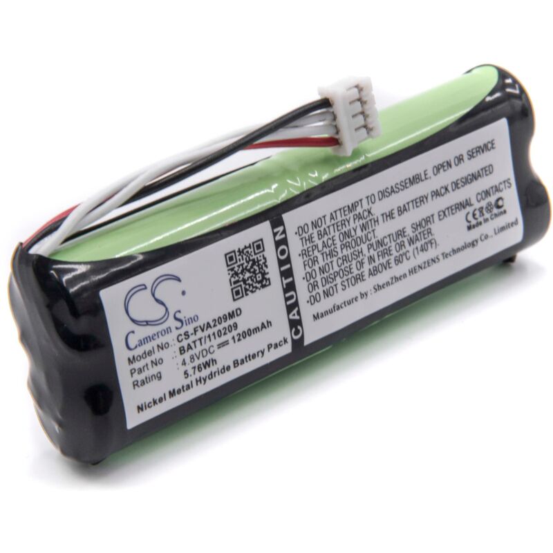 Vhbw - Akku kompatibel mit Fresenius Vial (mcm), pompe a nutrition applix smart Medizintechnik (1200mAh, 4,8V, NiMH)